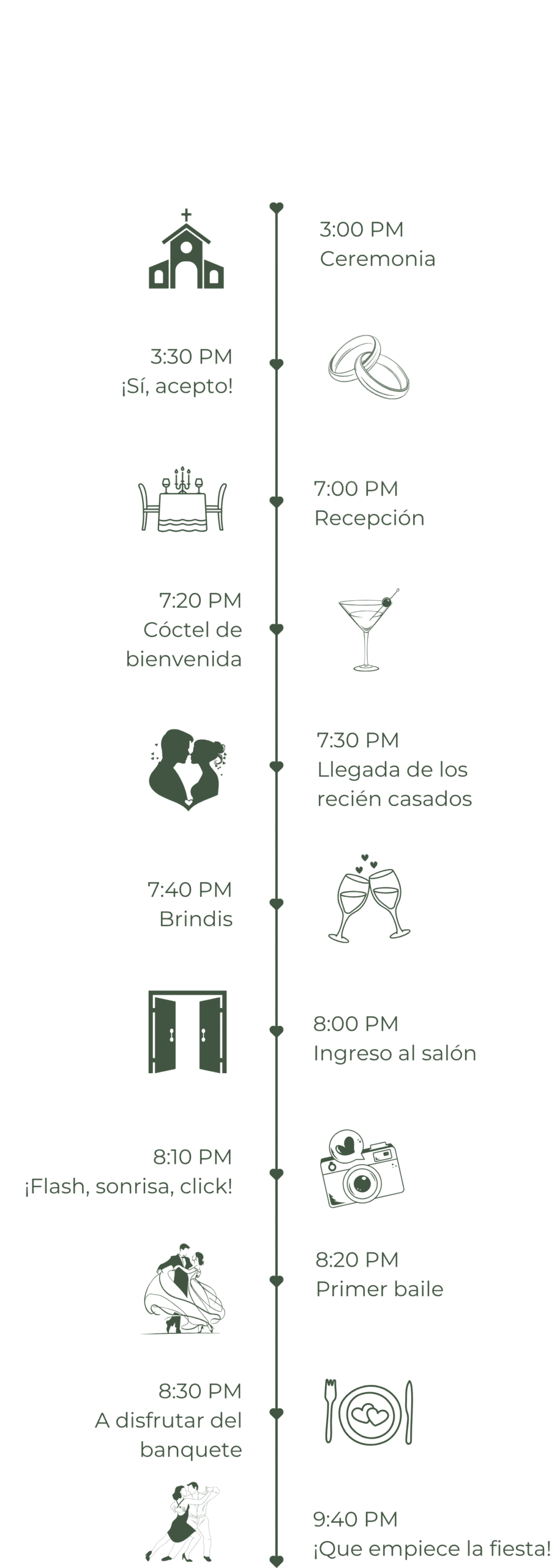 Documento A4 Programa boda casamiento flores elegante blanco (1600 x 2800 px) (1600 x 3000 px)