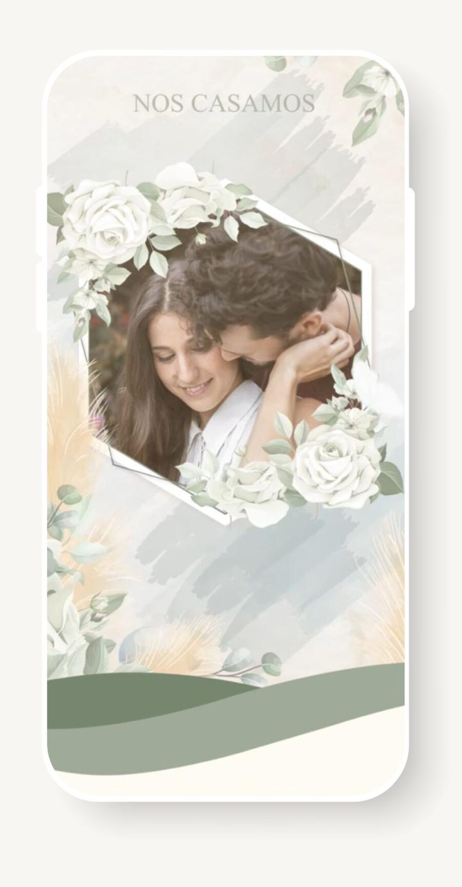 V0019 Verde Oliva Flores Blancas y Mariposas