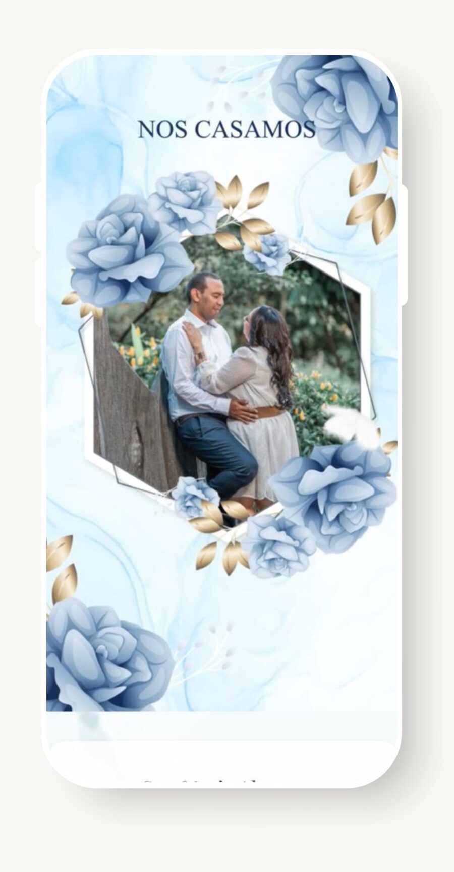 V0019K Azul Flores Azules Mariposas