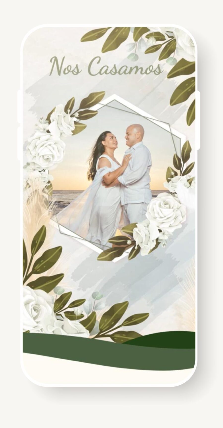 V0019G Verde Flores Blancas Mariposas