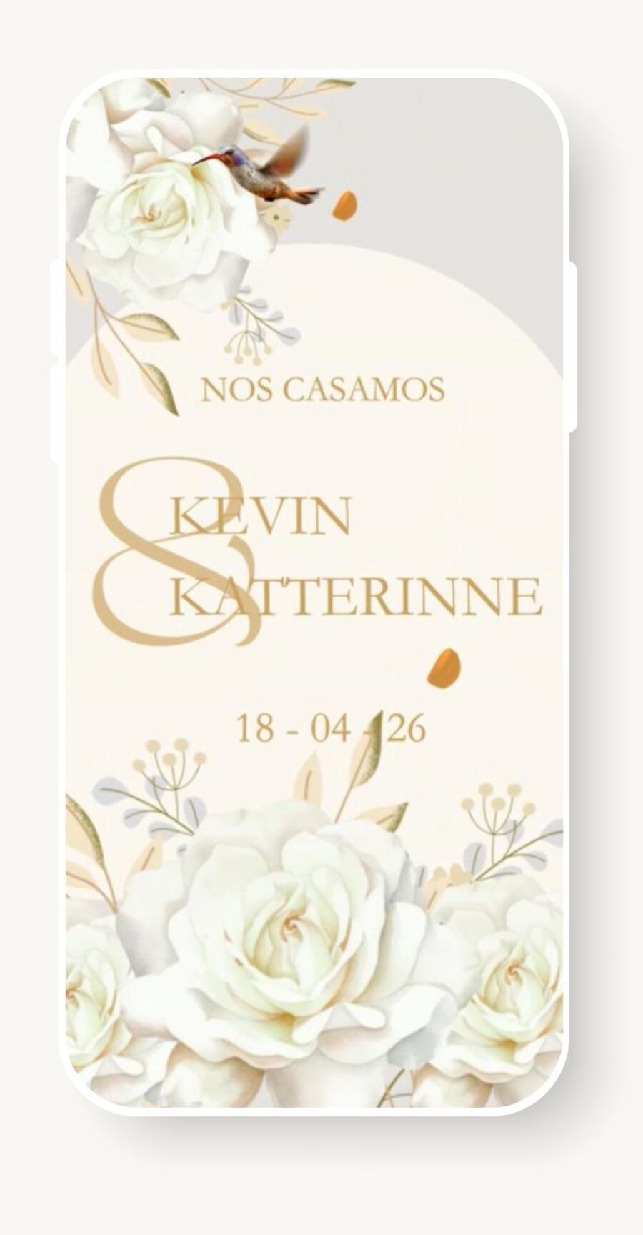 V0029D Blanca con Dorado