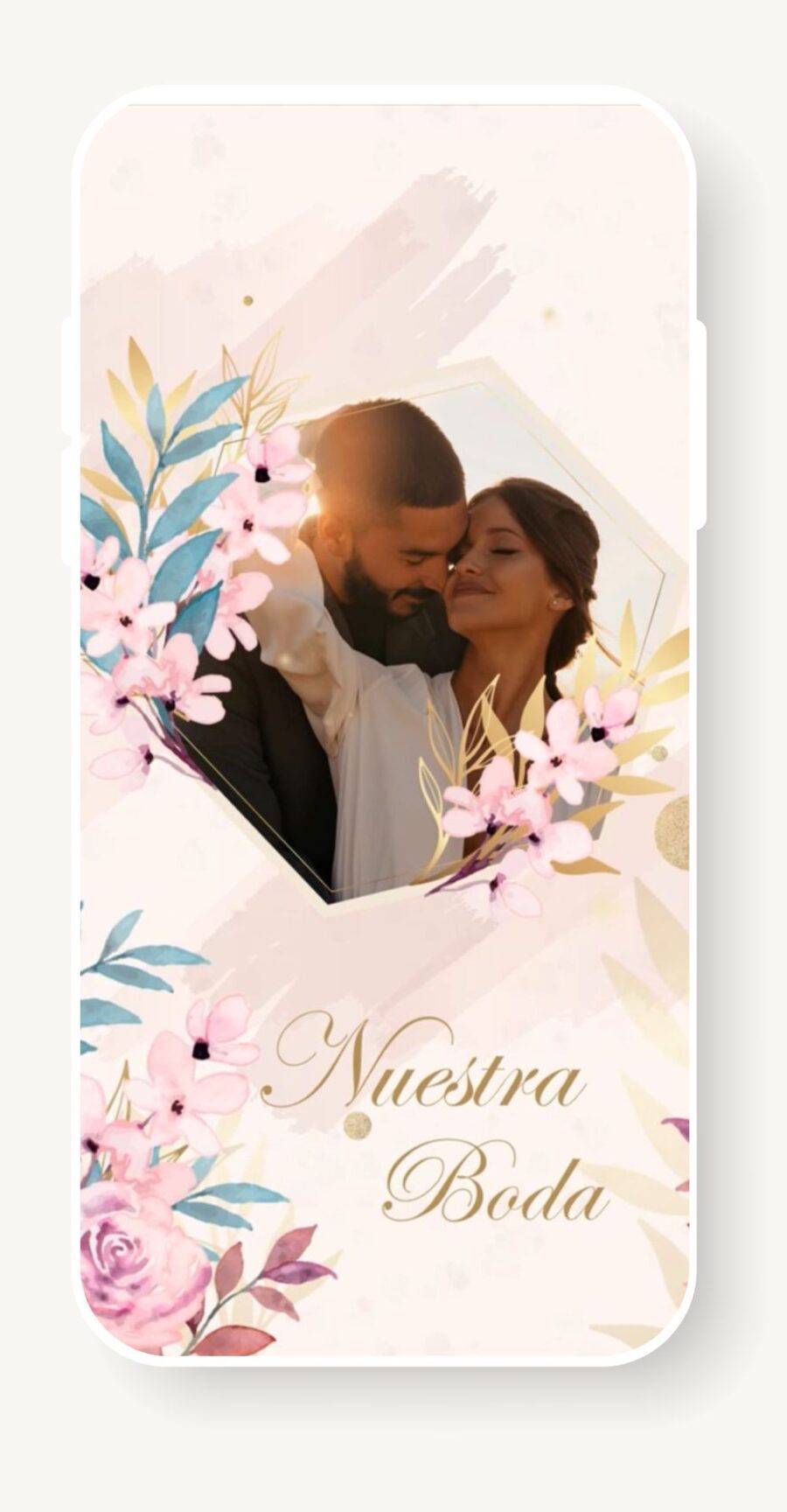 V0010 Palo de Rosa con ramas verdes y rosadas